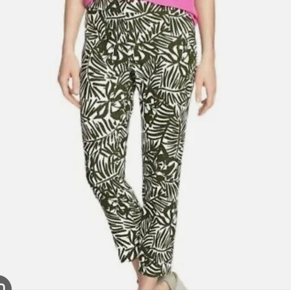 Kate Spade Orchid Print Jackie Havana Cropped Pedal Pusher Pants